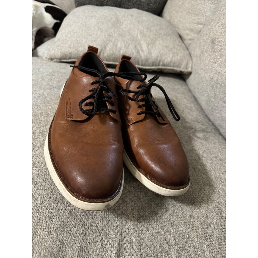 Cole Haan Grand 360 Mens British Tan Leather Oxford Shoes C40303 Size 9.5 M